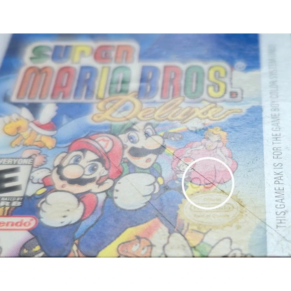 Super Mario Bros Deluxe (GBC) USA - 09A Stamp‎ - Authentic & Tested